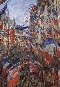 Claude Monet Rus Saint-Denis,Festivities of 30 June Spain oil painting artist